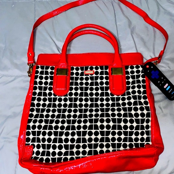 kate spade Handbags - Red Black and White Kate Spade Handbag
